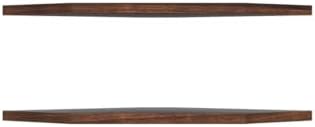 Homode Corner Shelf Wall Mount Set of 2 Rustic Brown