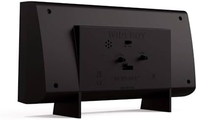 NEWGATE Wideboy Alarm Clock Rectangular Retro Black