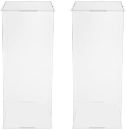 2 Pack Acrylic Pedestal Display Set for Weddings and Events
