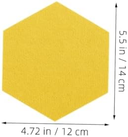 20pcs Hexagon Felt Bulletin Boards for Office and Home