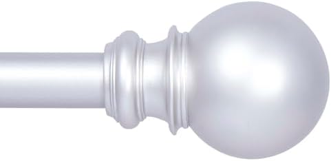 Kenney KNM80762 Decorative Window Curtain Rod with Ball Ends