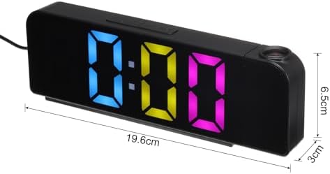 Uxcell Rainbow Light Alarm Clock with USB Charging 1