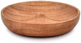EDHAS Acacia Wood Round Incense Holder for Home and Office