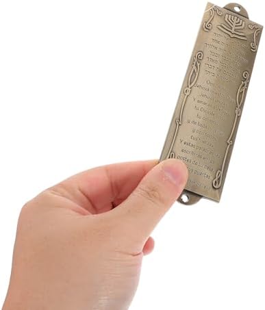 LUOZZY Metal Mezuzah Case with Scroll