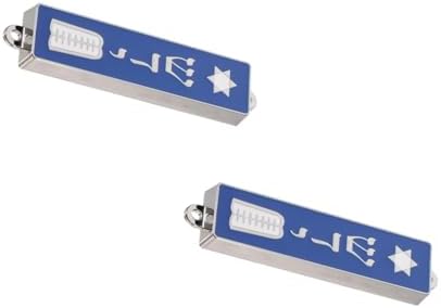 LUOZZY 2 Pack Metal Mezuzah Star Design Home Blessing Decor