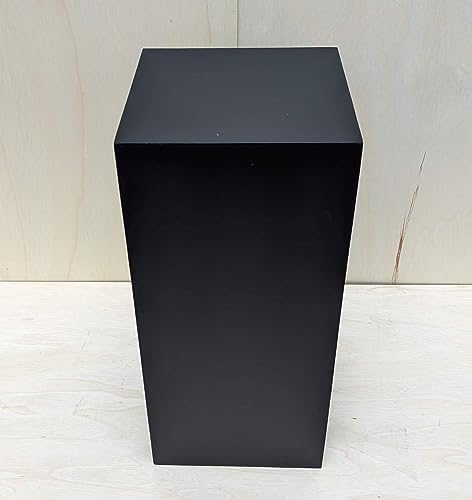 30 Inch High Matte Black Display Pedestal Stand
