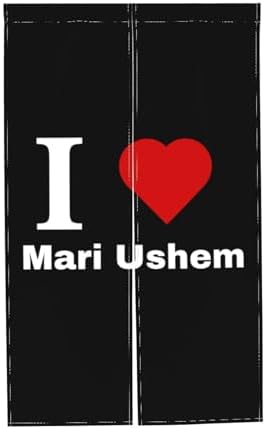 I Love Mari Ushem Blackout Curtains for Doorways and Windows