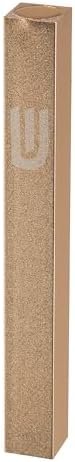 MASORET Aluminum Mezuzah Case Gold Matte 5 Inch