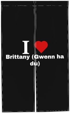 MULIHU I Love Brittany Blackout Curtains for Doorway
