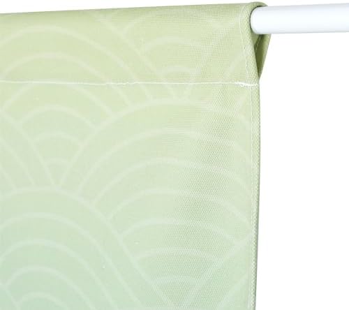 Japanese Noren Door Curtain Blue Beige Wave Pattern