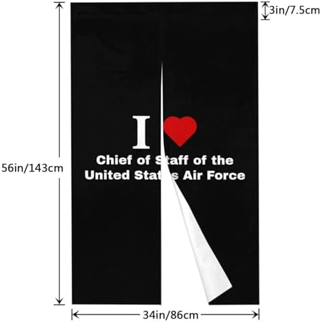 I Love Chief of Staff Blackout Curtains 34x56in