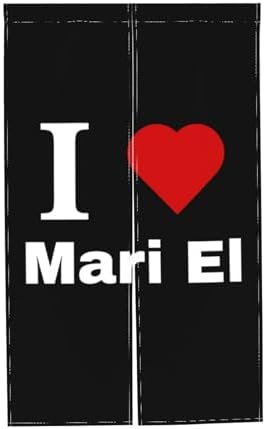 I Love Mari El Blackout Curtains 34x56in Door Panel Shading