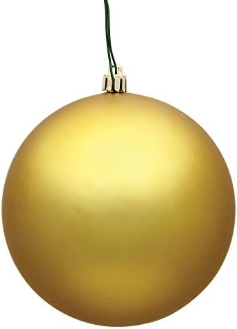 Vickerman 475 Inch Gold Matte Ball Ornament 4 Pack