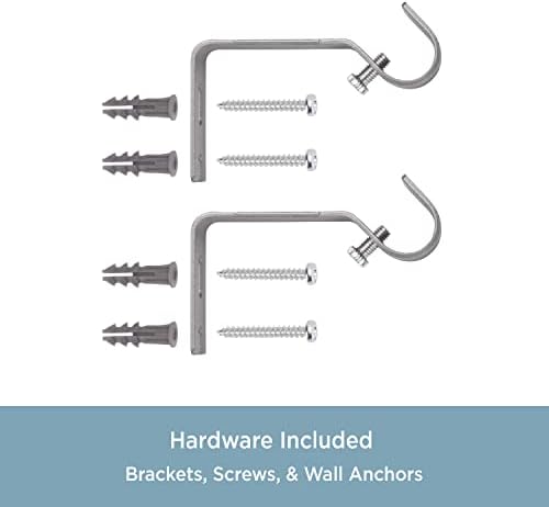 Kenney AZ71813 Decorative Window Curtain Rod with Ball Ends