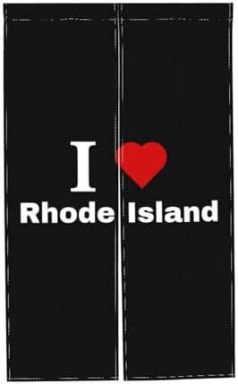 I Love Rhode Island Blackout Curtains for Doorways