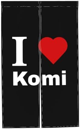 I Love Komi Blackout Curtains for Doorway 34x56in