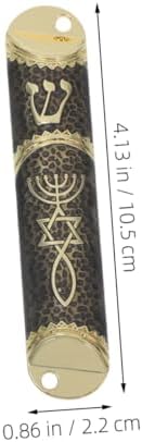 Wakauto 2set Metal Mezuzah Case with Star of David