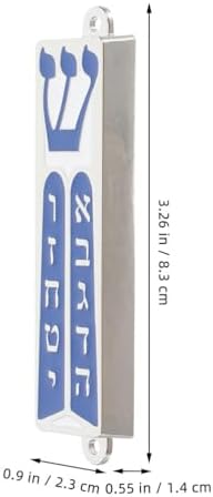 LUOZZY Metal Mezuzah Door Decor with Scroll