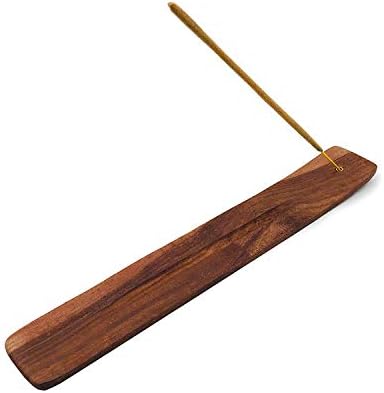 Bless International Wooden Incense Stick Holder Ash Catcher Burner 10 Inch 2 Pcs
