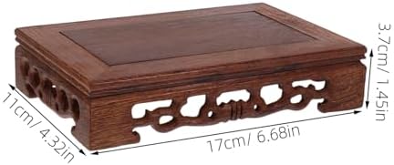Healifty Wood Display Stand for Vase and Decor