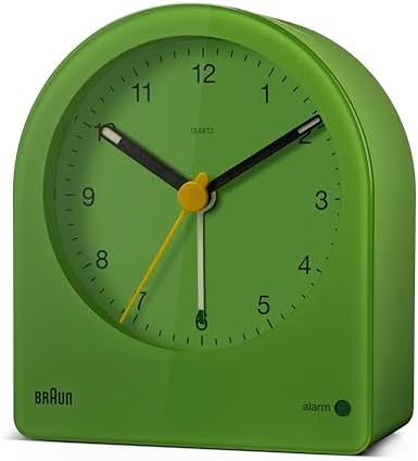 Braun Classic Analogue Alarm Clock with Snooze and Continuous Backlight