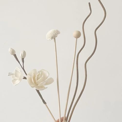 TALTAW White Rose Reed Diffuser Sticks 5 Pcs Set
