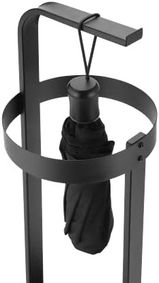 JackCubeDesign Black Steel Umbrella Stand Entryway Organizer