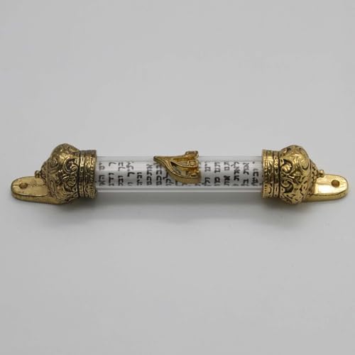 Jewish Mezuzah Scroll Metal Case 1Pcs