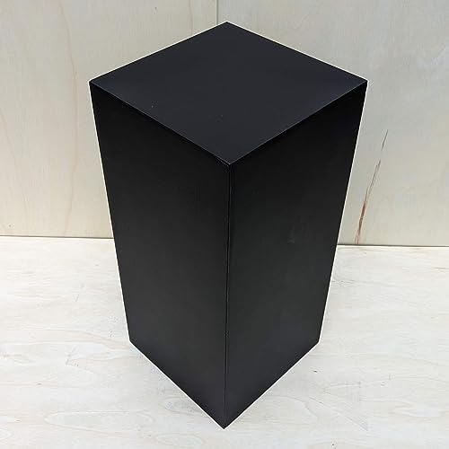 30 Inch High Matte Black Display Pedestal Stand