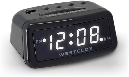Westclox Digital LED Alarm Clock with Battery Backup