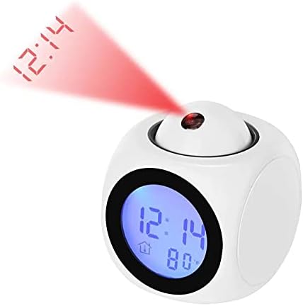 YHan Projection Alarm Clock with Voice and LED Display