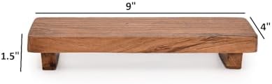 BHAVATU Acacia Wood Pedestals for Decor Display