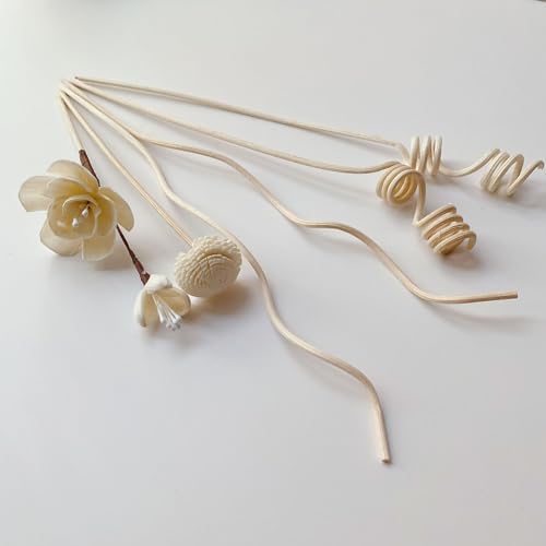 TALTAW White Rose Reed Diffuser Sticks Set 6 Pcs