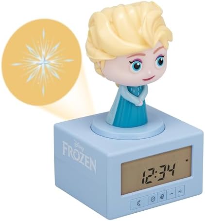 Disney Frozen Elsa Sleep Training Alarm Clock with Night Light