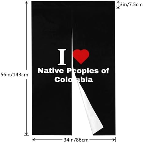 MULIHU Native Peoples of Colombia Blackout Curtains for Doorways