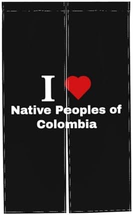 MULIHU Native Peoples of Colombia Blackout Curtains for Doorways