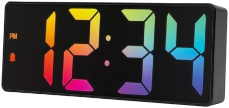 La Crosse Technology 2 Inch Gradient Alarm Clock with Temperature Display