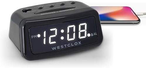 Westclox Digital LED Alarm Clock with Battery Backup