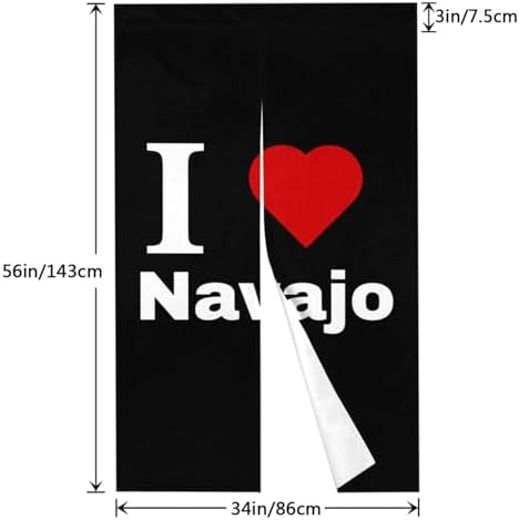 I Love Navajo Blackout Curtains for Doorways