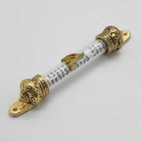 Jewish Mezuzah Scroll Metal Case 1Pcs