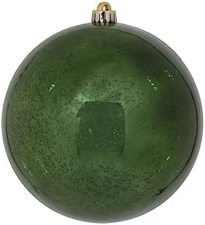 Vickerman 8 Inch Moss Green Mercury Ball Ornament