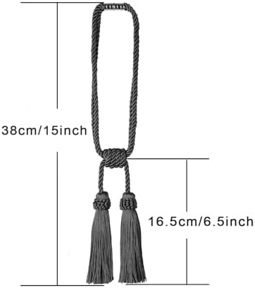 Fenghuangwu Magnetic Curtain Tiebacks 4 Pack