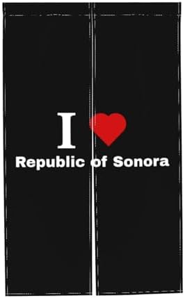 I Love Republic of Sonora Blackout Curtains 34x56in Doorway Panel