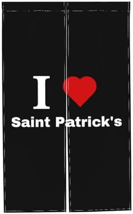 I Love Saint Patricks Blackout Curtain Panel 34x56in