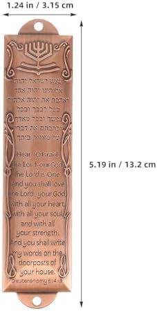 LUOZZY 2pcs Israeli Mezuzah Door Decor with Scrolls