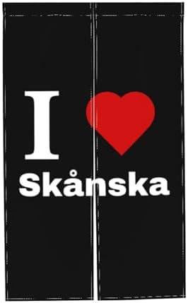 I Love Sknska Blackout Curtains for Doorways and Windows 34x56in