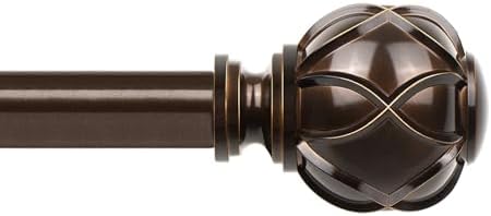 HOTOZON Curtain Rod 32-58 Inch Antique Bronze
