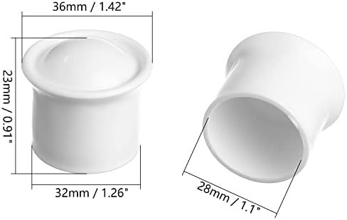 Yinpecly 8 Pcs Plastic Curtain Rod End Cap for 11 Inch Diameter