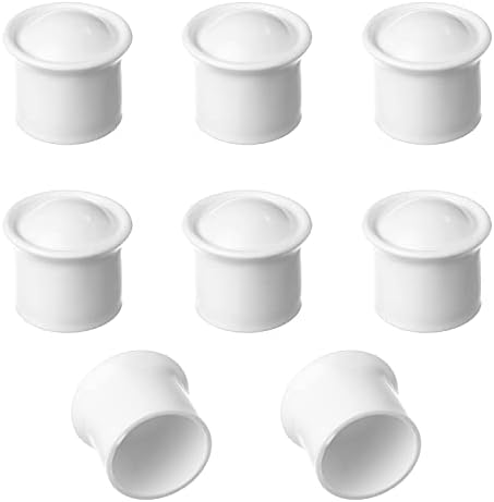 Yinpecly 8 Pcs Plastic Curtain Rod End Cap for 11 Inch Diameter