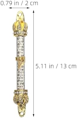 LUOZZY 2 Pcs Metal Mezuzah Door Hanging Set
